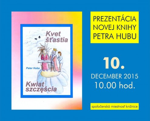 Prezentácia novej knihy Petra Hubu