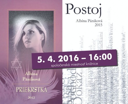 Prezentácia kníh Postoj a Priekrstka