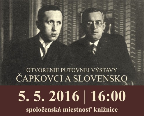 Otvorenie putovnej výstavy Čapkovci a Slovensko
