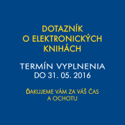 Dotazník o elektronických knihách