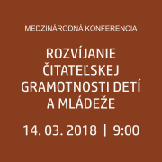 Rozvíjanie čitateľskej gramotnosti detí a mládeže