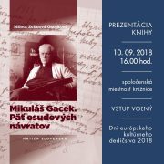 Prezentácia knihy Mikuláš Gacek. Päť osudových návratov