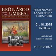 Prezentácia knihy Keď národ umieral