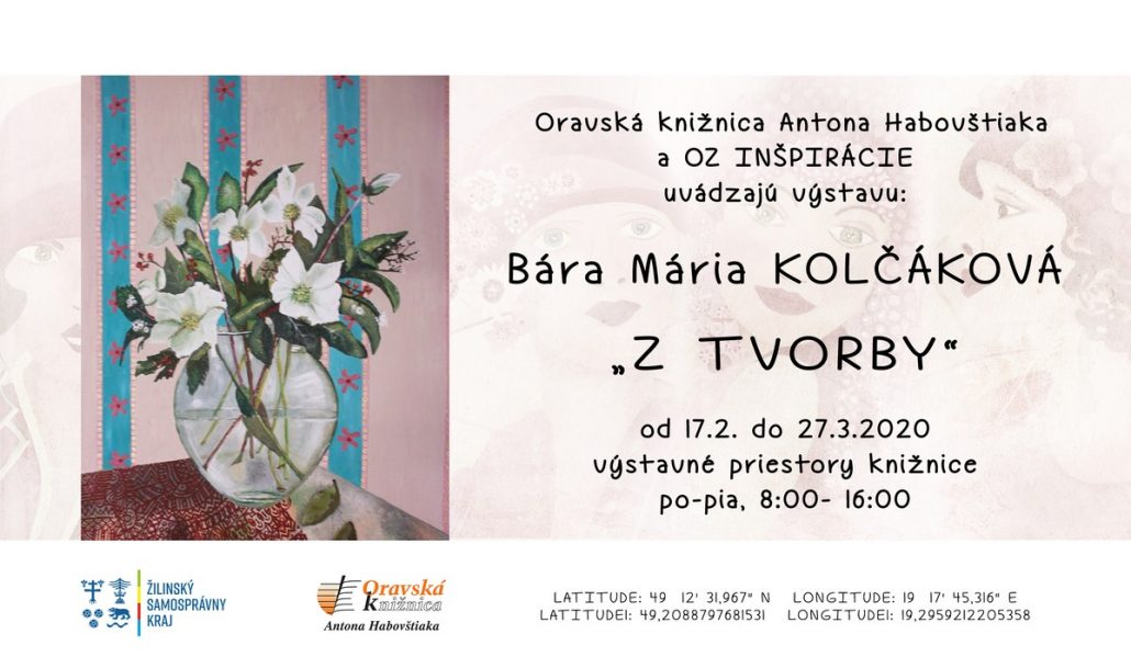 Pozvánka Bára Mária Kolčáková "Z tvorby"