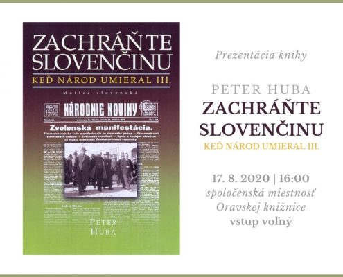 Prezentácia knihy Petra Hubu Zachráňte slovenčinu