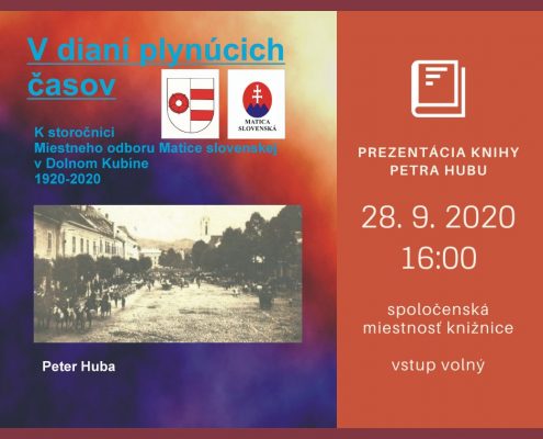 Prezentácia knihy: V dianí plynúcich časov