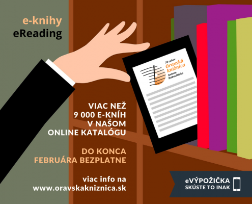 Predlžujeme bezplatné výpožičky e-kníh