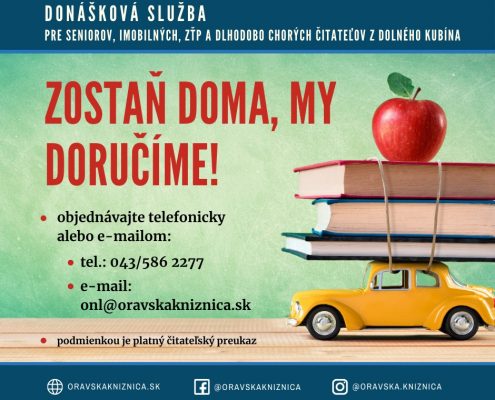 Zostaň doma, my doručíme!