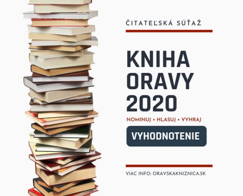 Vyhodnotenie súťaže Kniha Oravy 2020