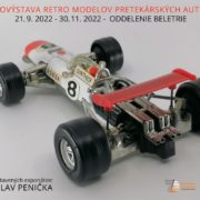 Výstava retro modelov pretekárskych autíčok