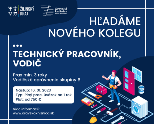 Hľadáme nového kolegu