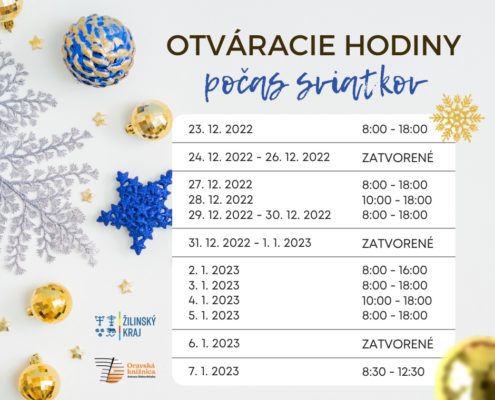 Výpožičná doba počas sviatkov