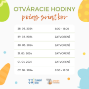 Otváracie hodiny počas sviatkov