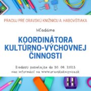 Oznámenie o vyhlásení výberového konania