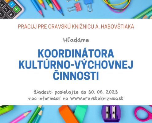 Oznámenie o vyhlásení výberového konania