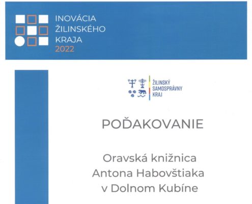 Inovácia Žilinského kraja 2022