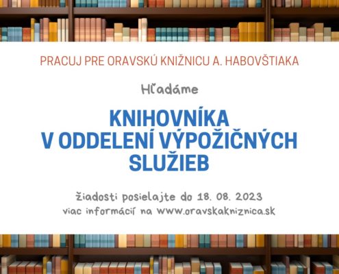 Oznámenie o vyhlásení výberového konania