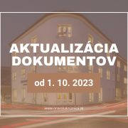 Aktualizácia dokumentov