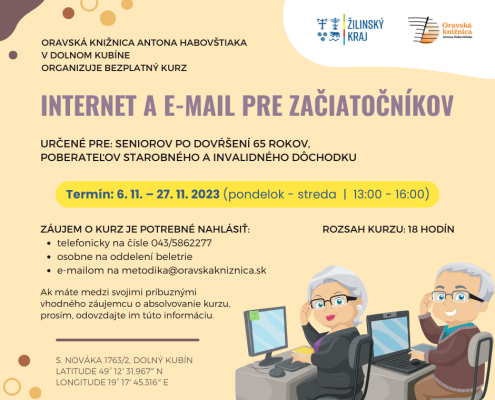 Kurz: Internet a e-mail pre začiatočníkov