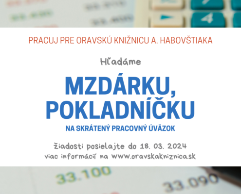 Oznámenie o vyhlásení výberového konania