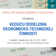 Oznámenie o vyhlásení výberového konania