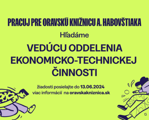 Oznámenie o vyhlásení výberového konania